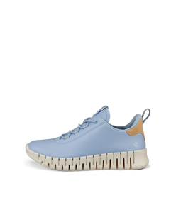 ECCO Women Gruuv Flexible Sole Sneakers - Blue - Outside