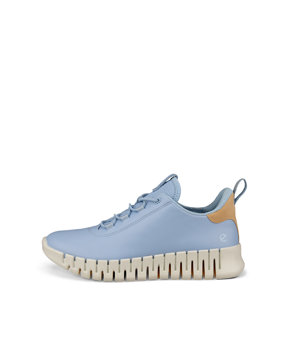 ECCO Women Gruuv Flexible Sole Sneakers - Blue - Outside