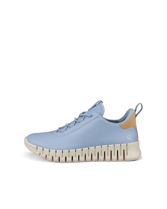 ECCO Women Gruuv Flexible Sole Sneakers - Blue - Outside