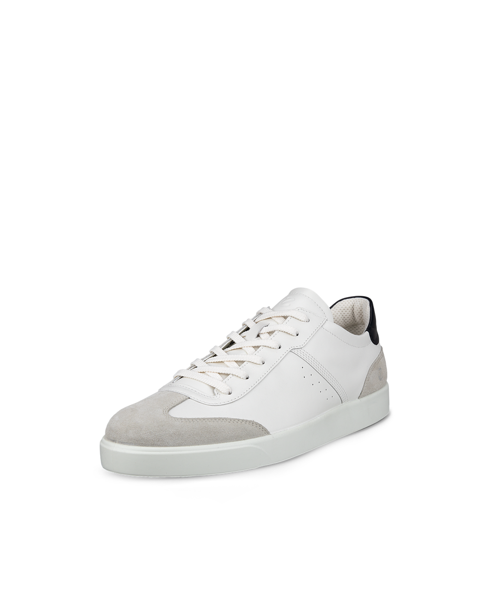 Men's ECCO® Street Lite Leather Sneaker - White - Main