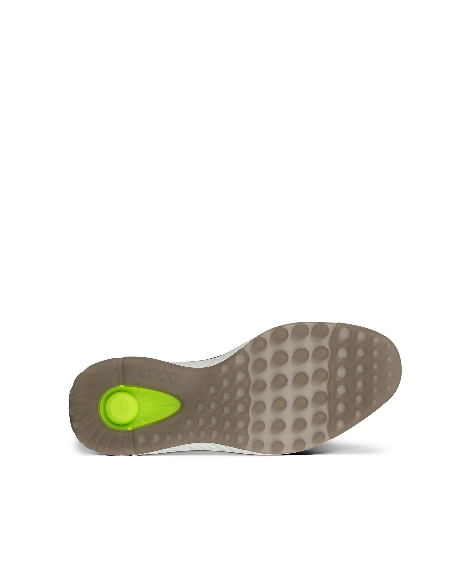 ECCO ST.1 Hybrid メンズ レザーブローグシューズ - 茶色 - Sole