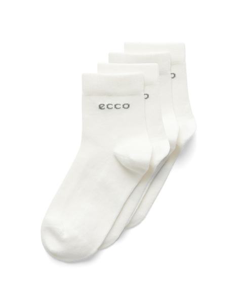 ECCO® Play keskmise lõikega vastupidavad sokid (2 tk) unisex - Valge - Main