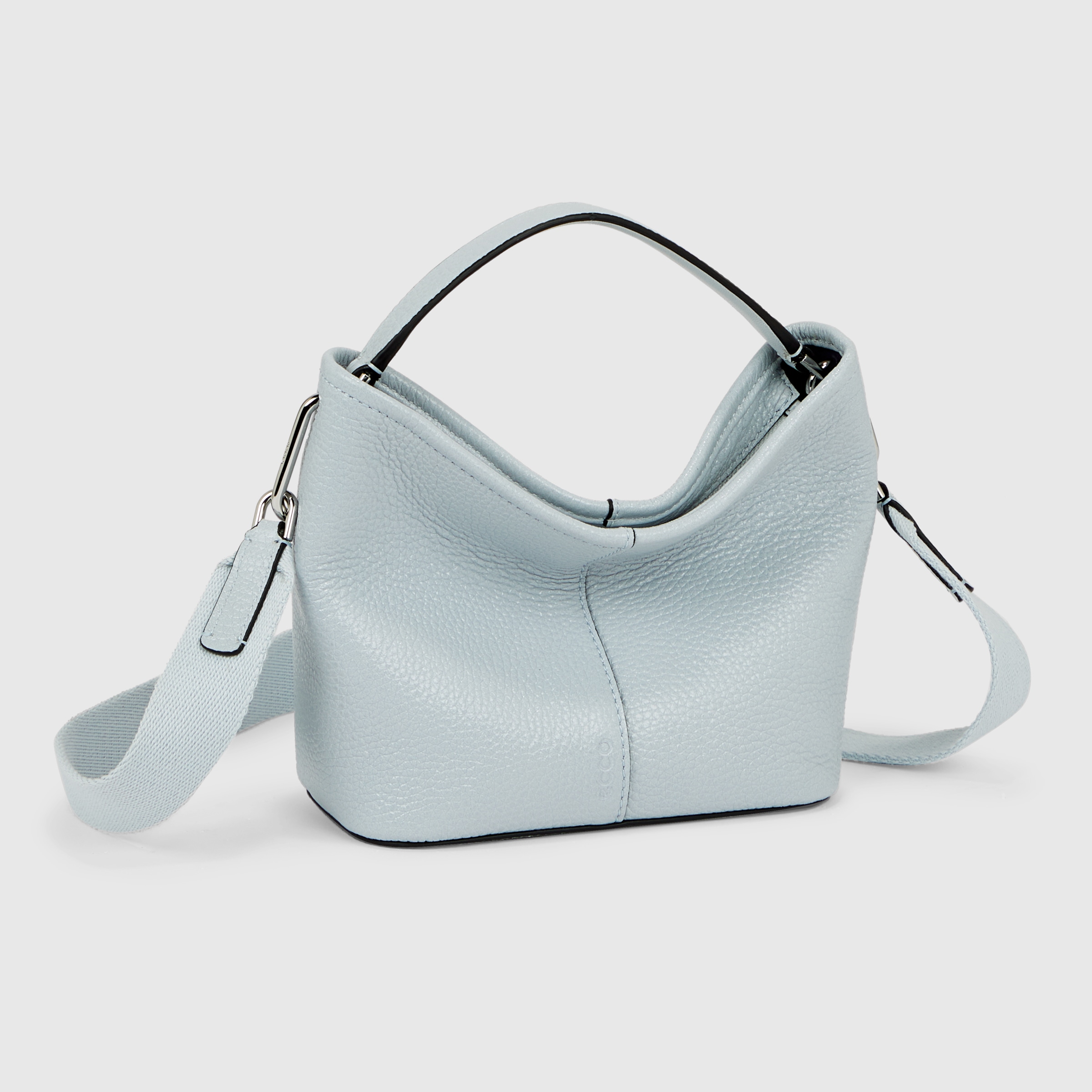 ECCO® Pinch Medium Cracked Leather Pinch Crossbody Bag | Green