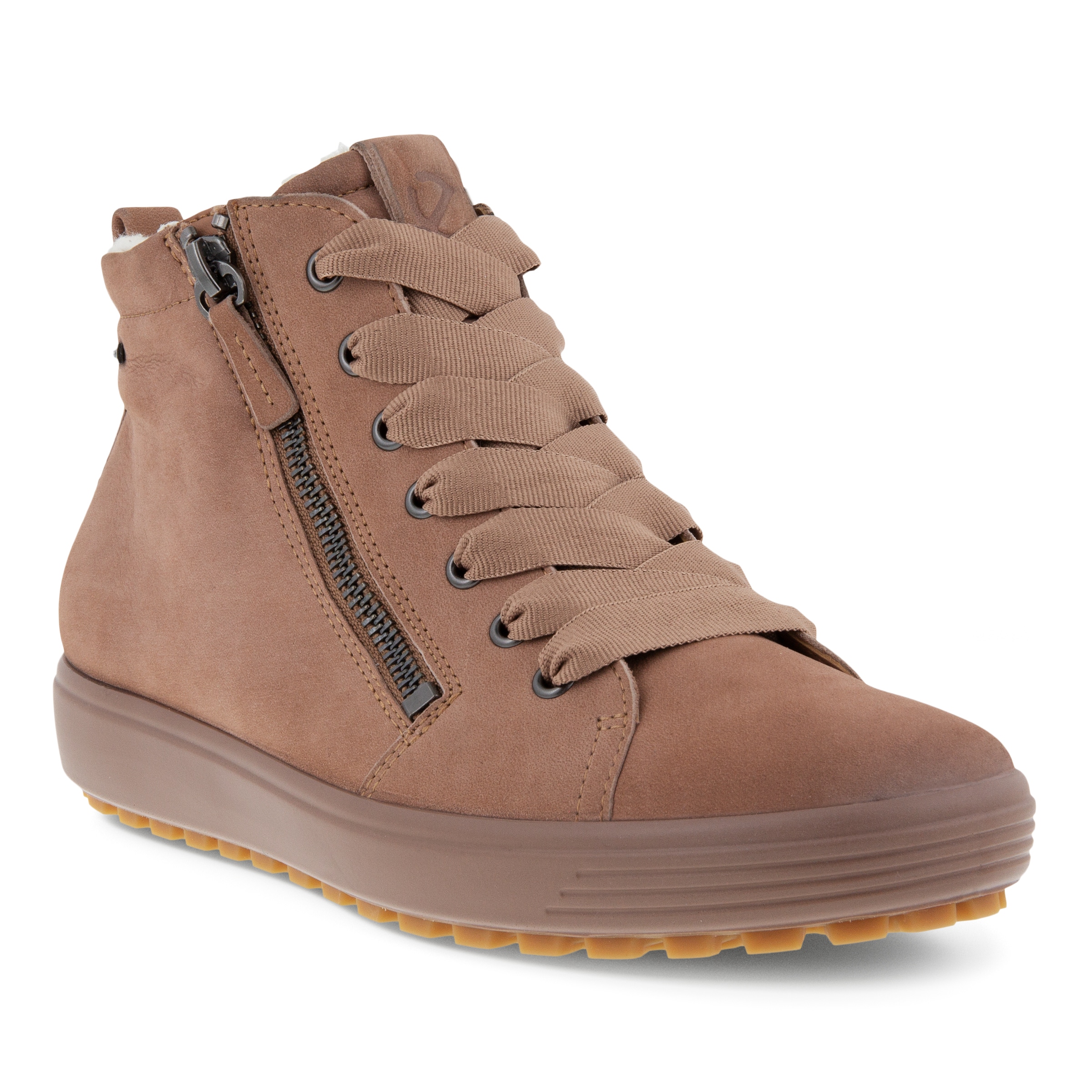 ECCO Womens Soft 7 TRED GTX Hi - Brown - Main