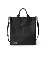 ECCO® Soft North-South Leather Tote Bag - Black - Main