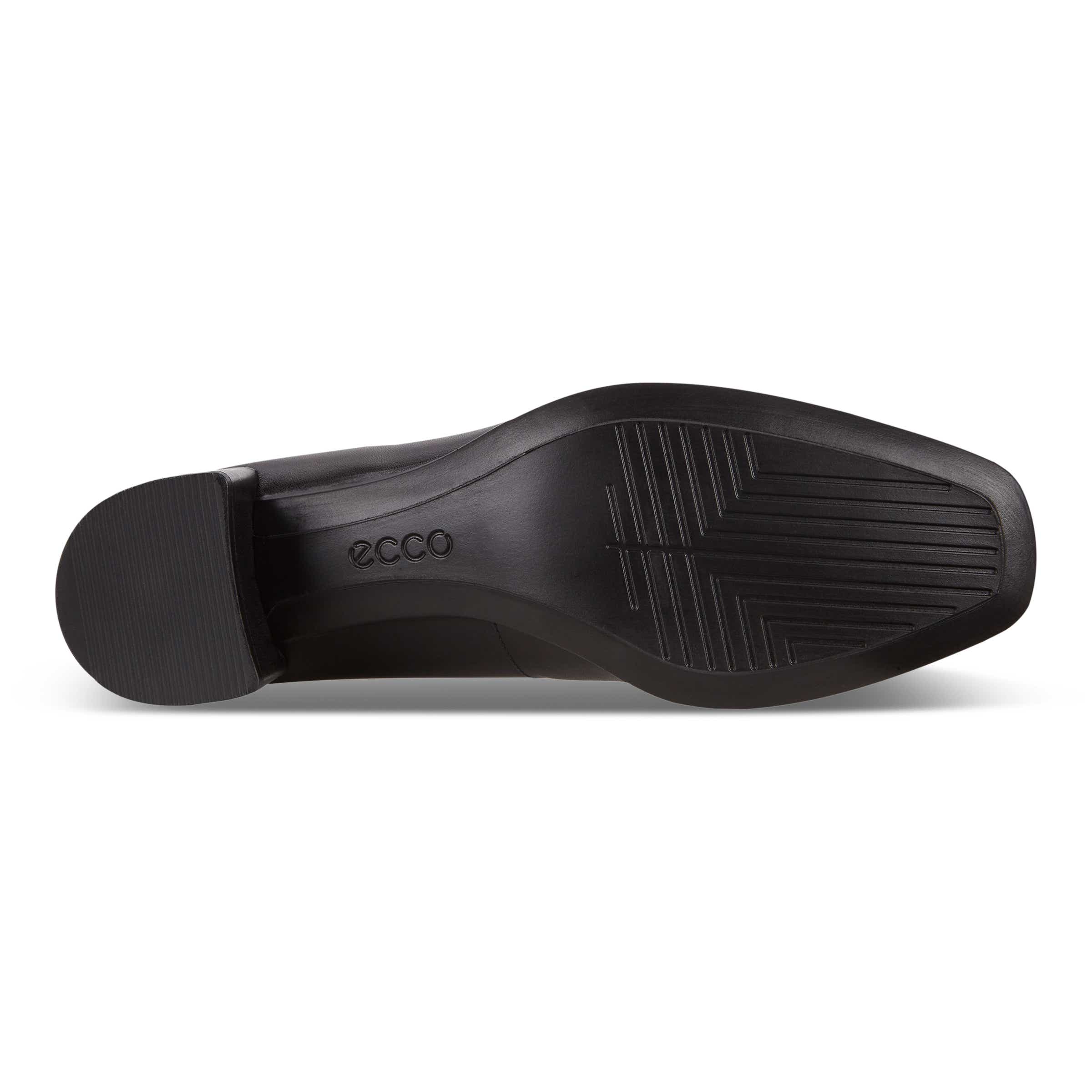 ECCO Shape 35 Squared ウィメンズ レザーハイヒールパンプス - 黒 - Sole