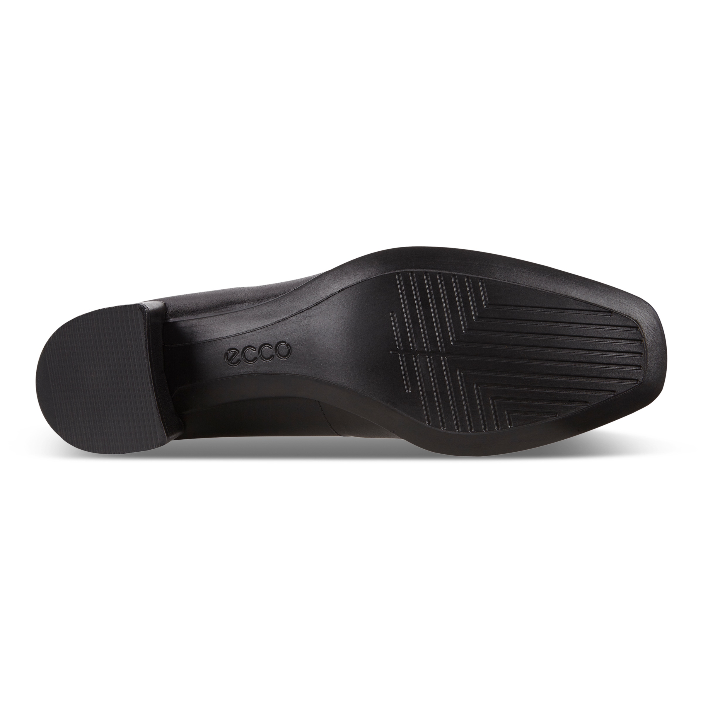 ECCO Shape 35 Squared ウィメンズ レザーハイヒールパンプス - 黒 - Sole