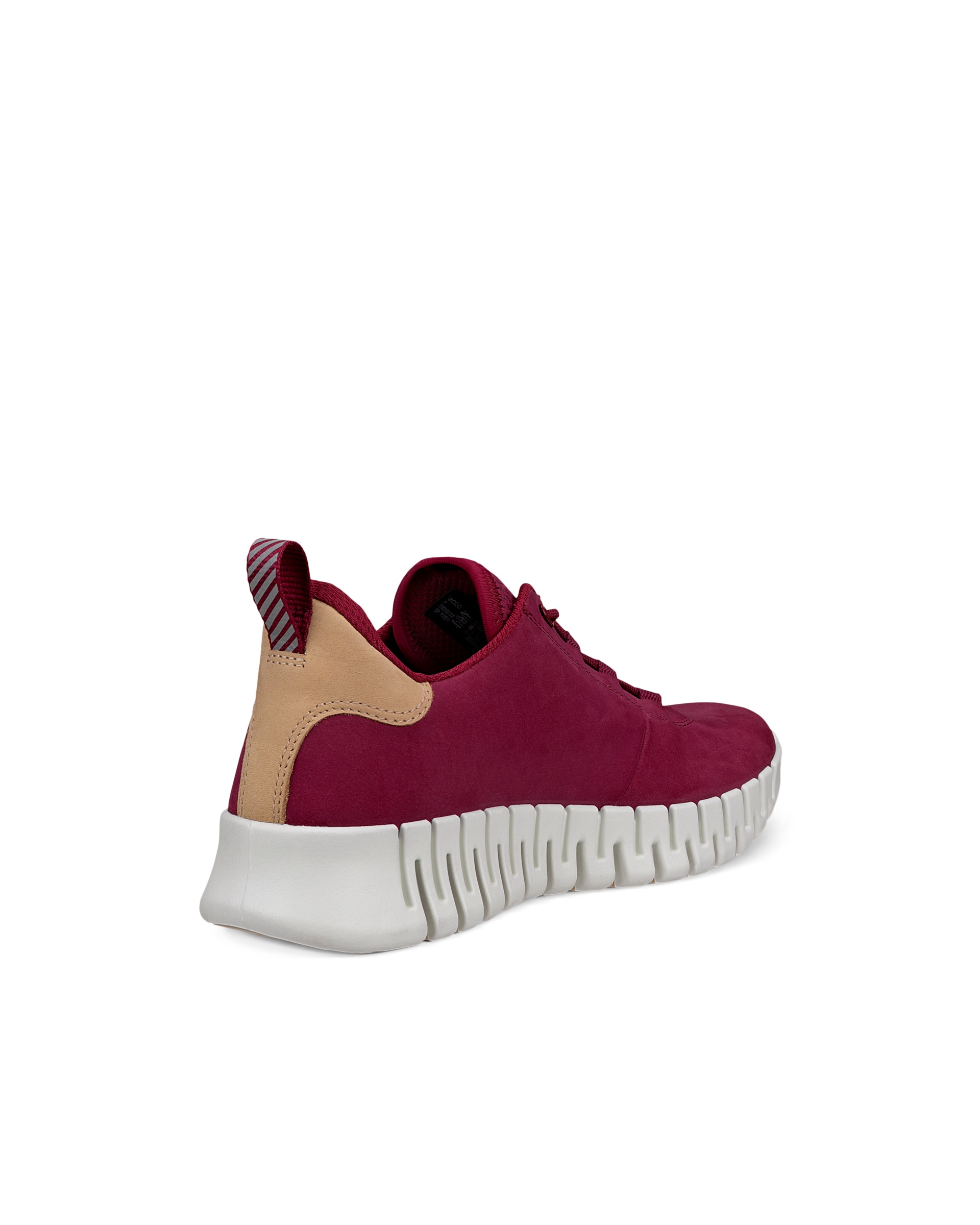 Ténis nobuck mulher ECCO® GRUUV - Vermelho - Back