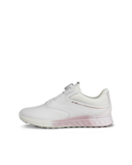 Women's ECCO® Golf S-Three BOA Leather Gore-Tex Shoe - White - Outside