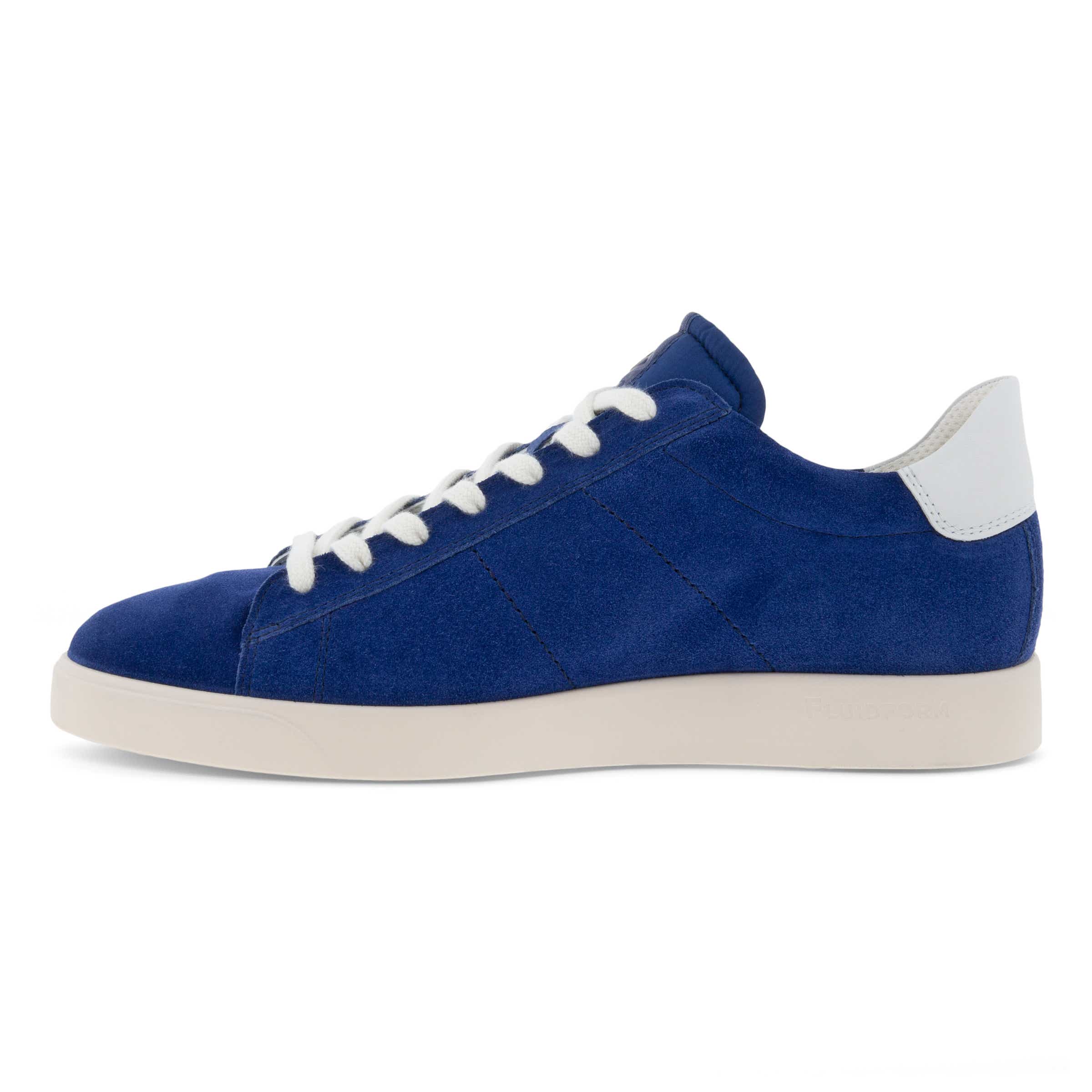Men's ECCO® Street Lite Suede Sneaker - Blue - Inside
