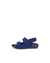 Kids' ECCO® Cozmo Nubuck Two Strap Sandal - Blue - Outside