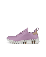 Women's ECCO® Gruuv Leather Sneaker - Purple - Outside