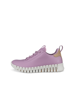 Zapatillas de piel ECCO® Gruuv para mujer - Violeta - Outside