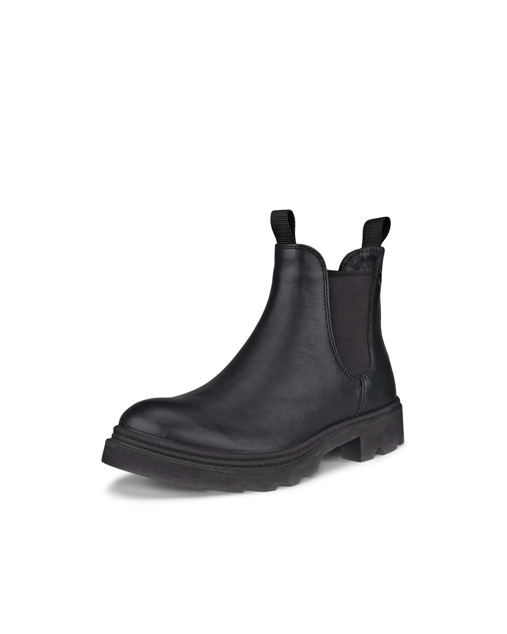 ECCO Grainer ウィメンズ レザーチェルシーブーツ - 黒 - Main