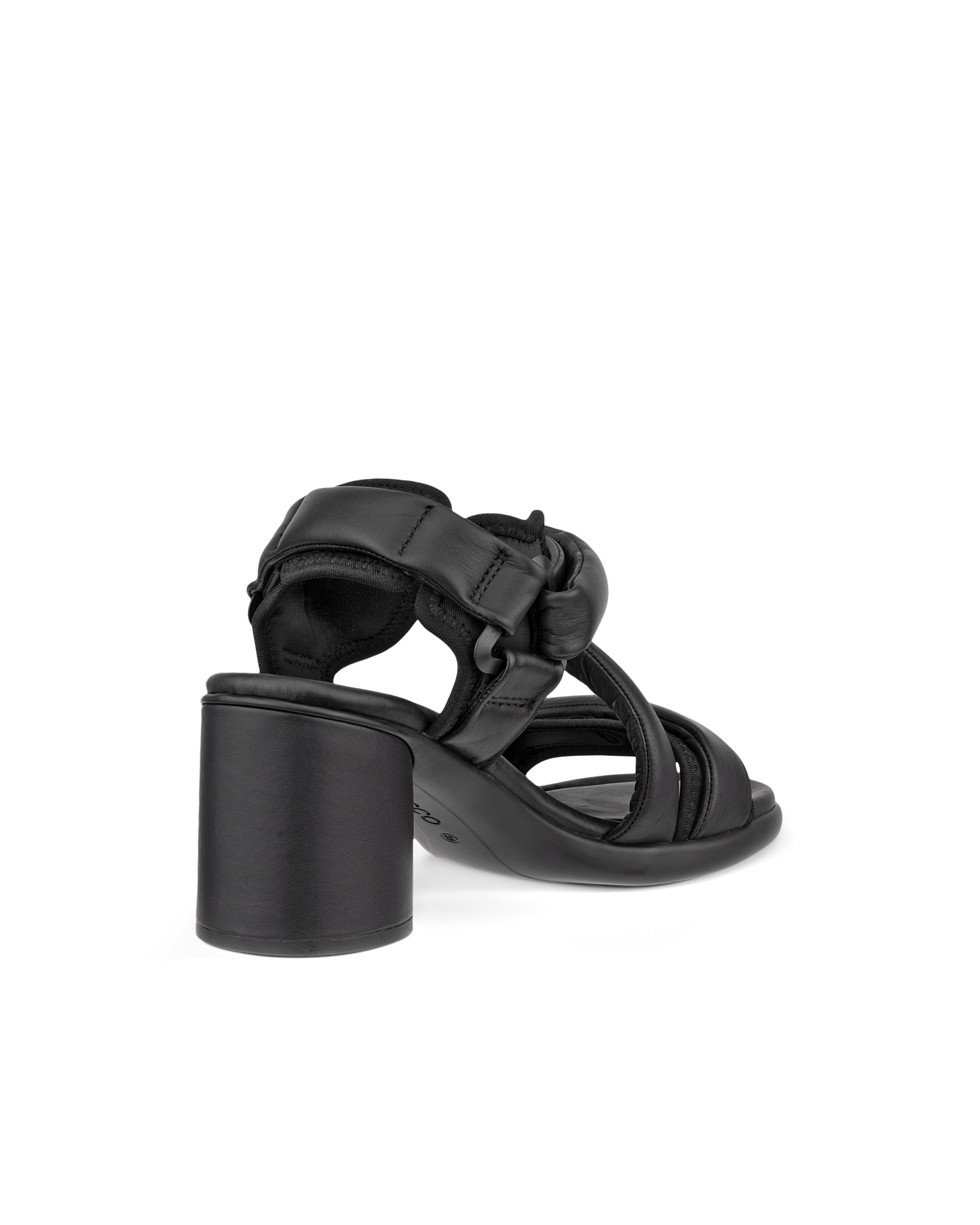 여성용 ECCO® Sculpted Sandal LX 55 가죽 힐 샌들 - Black - Back