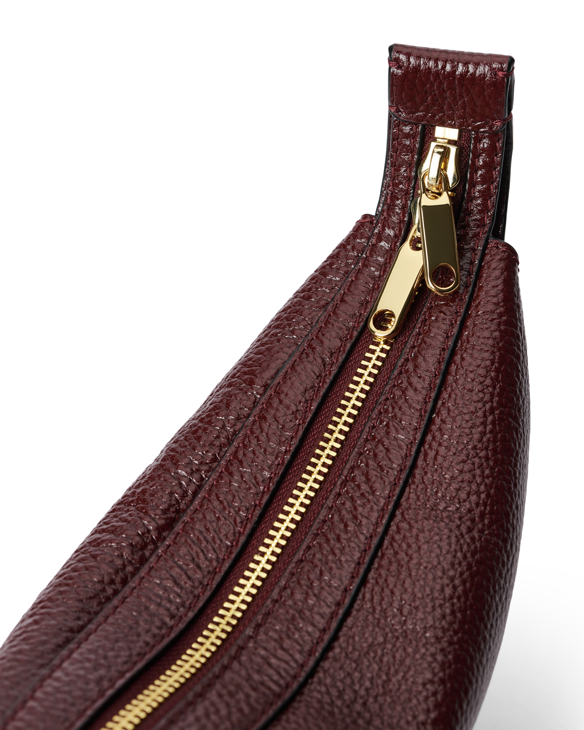 ECCO® Fortune Small Shine Pebbled Leather Crossbody Bag - Red - Detail-1