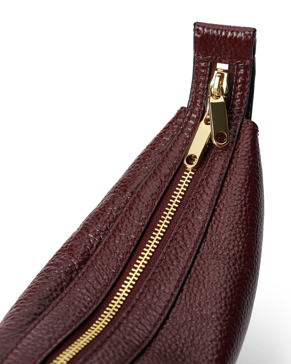 ECCO® Fortune Small Shine Pebbled Leather Crossbody Bag - Red - Detail-1