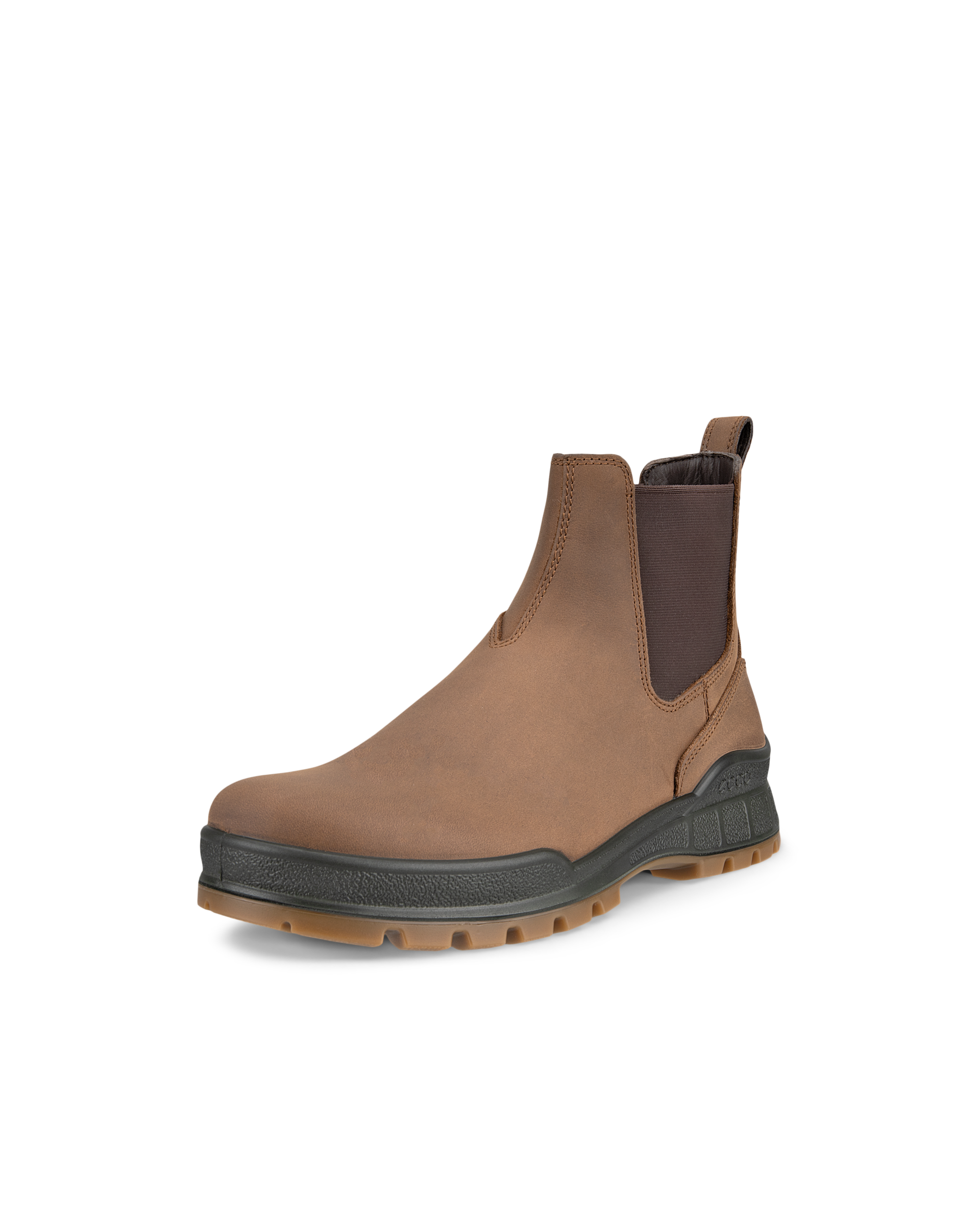 Men's ECCO® Track 25 Nubuck Chelsea Boot - Brown - Main