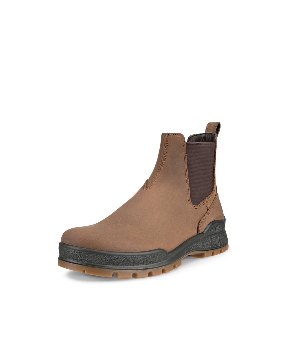 Men's ECCO® Track 25 Nubuck Chelsea Boot - Brown - Main