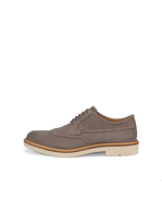 ECCO Metropole London Wingtip Shoes Mens - Grey - Outside