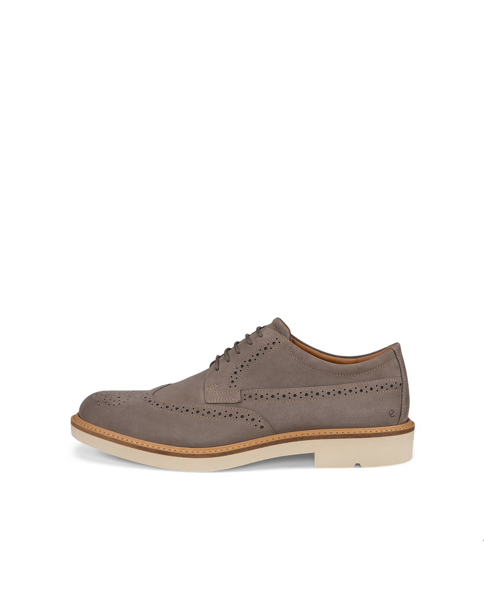 ECCO Metropole London Wingtip Shoes Mens - Grey - Outside