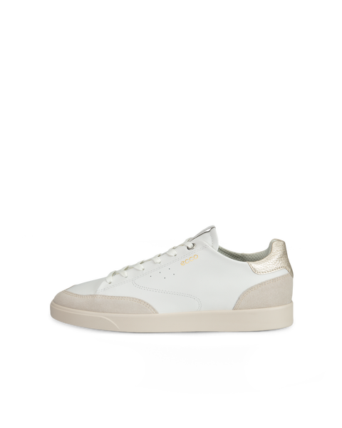 Zapatillas de piel ECCO Street Tray para mujer Blanco