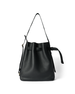 ECCO® Sail Pebbled Leather Hobo Bag - Black - Main