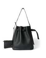 ECCO® Sail Pebbled Leather Hobo Bag - Black - Main