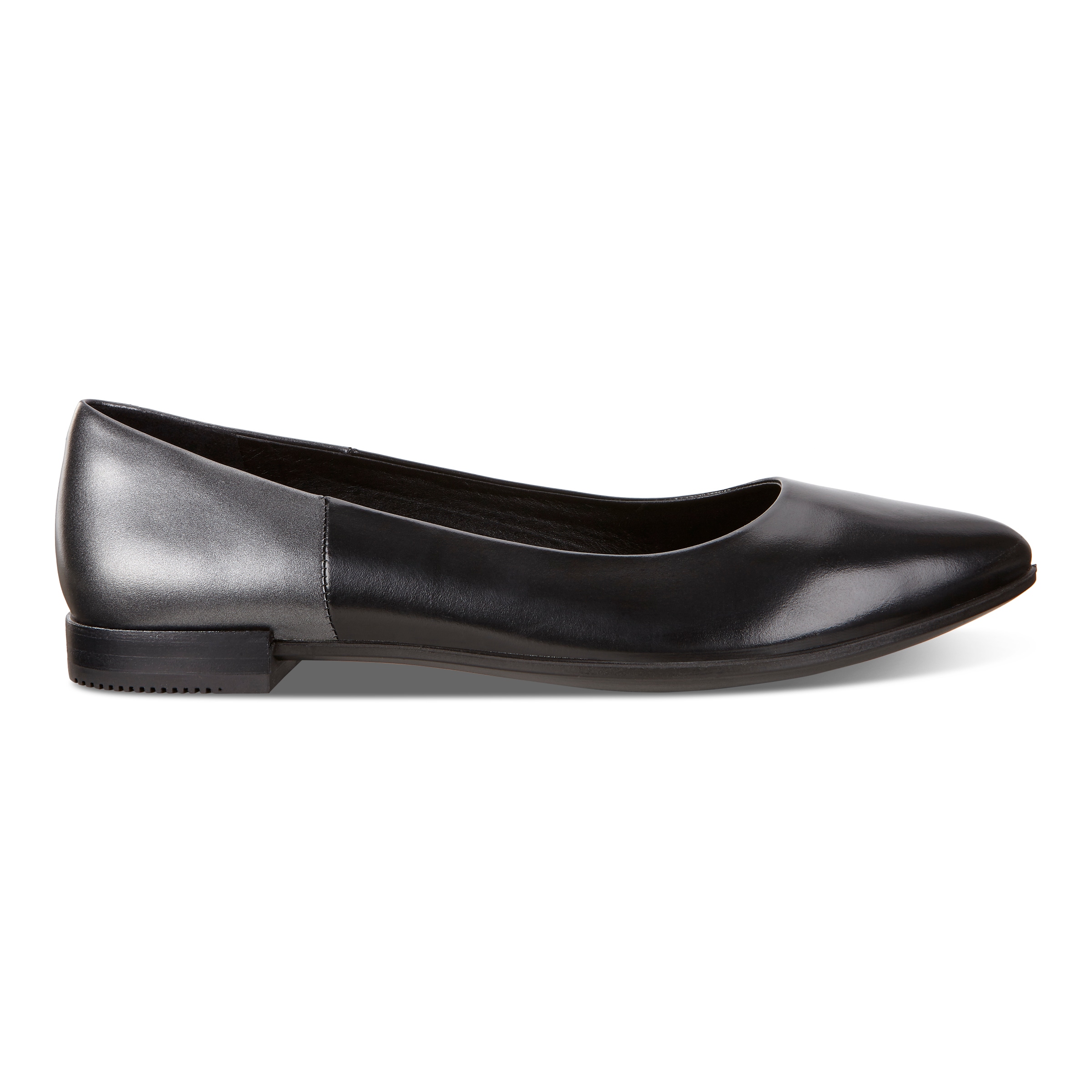 ECCO Women Shape Pointy Ballerina Loafer - Beige - Outside