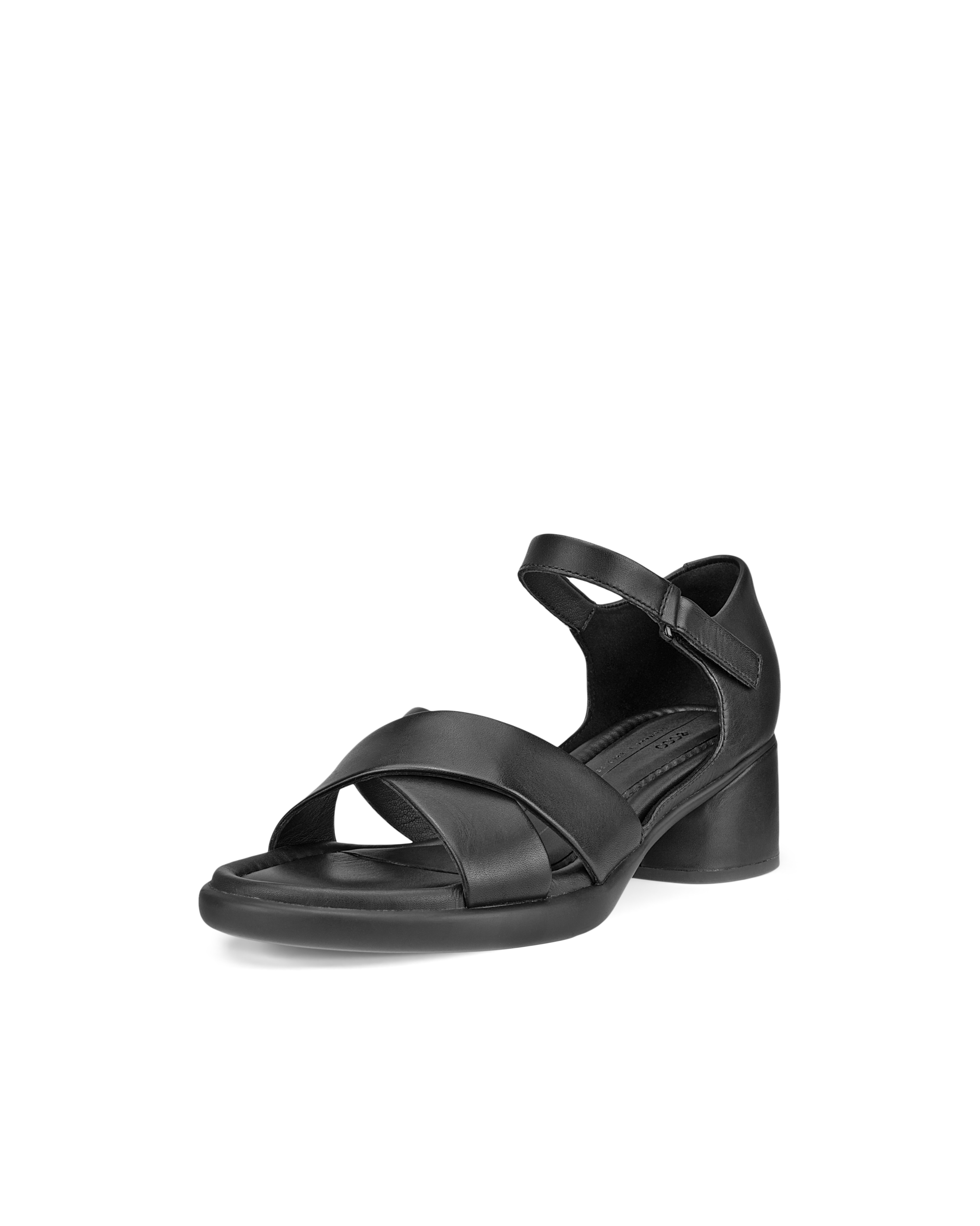 Women's ECCO® Sculpted Sandal LX 35 Leather Heeled Sandal - Black - Main