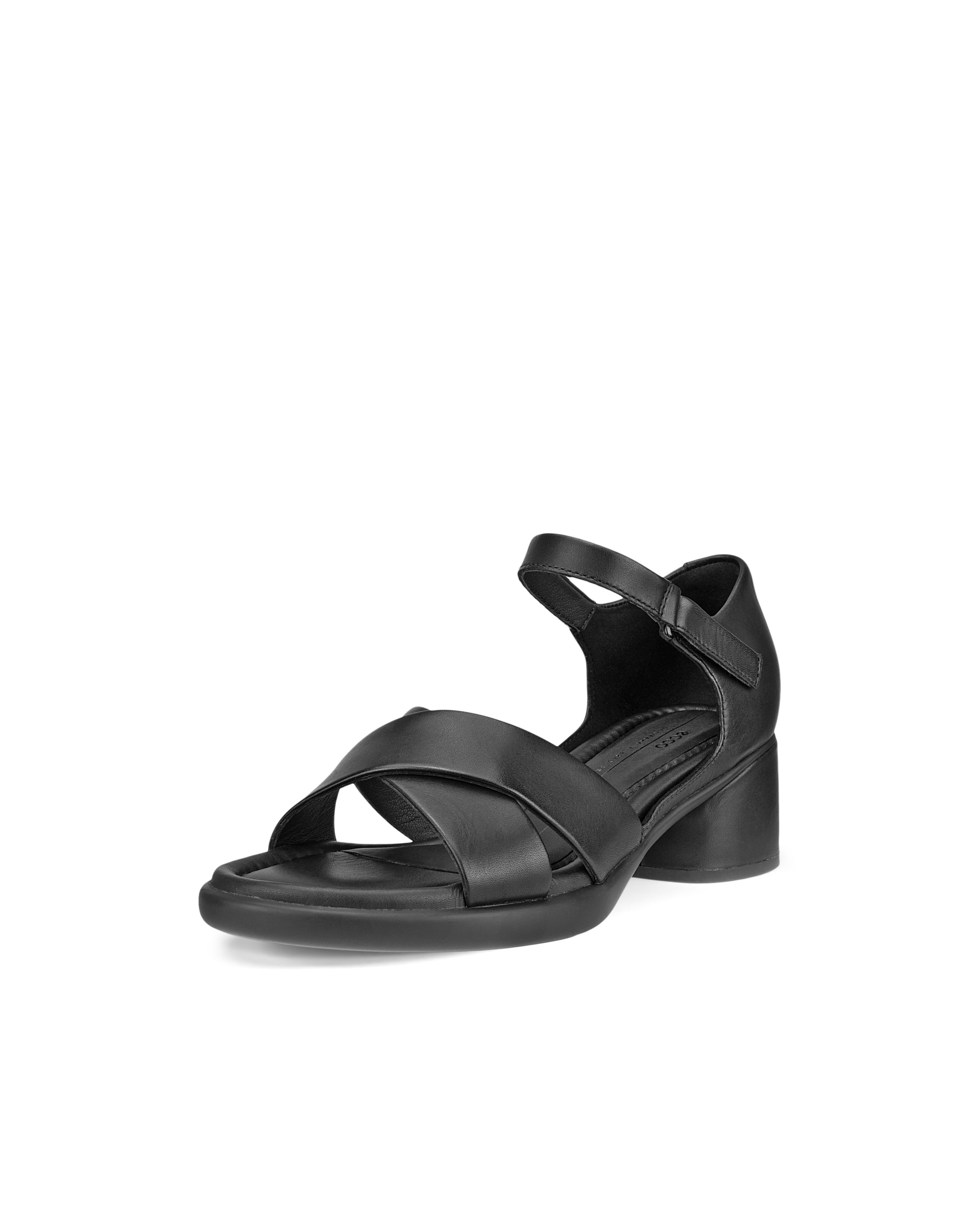 Women's ECCO® Sculpted Sandal LX 35 Leather Heeled Sandal - Black - Main