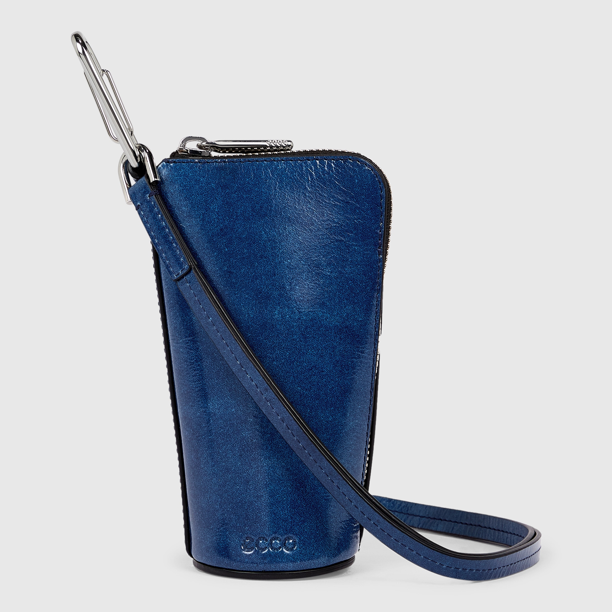 ECCO® Indigo Leather Pouch Wallet - Blue - Main