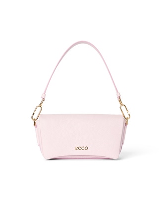 ECCO Pinch Soft Pebbled レザークロスボディバッグ - Pink - Main