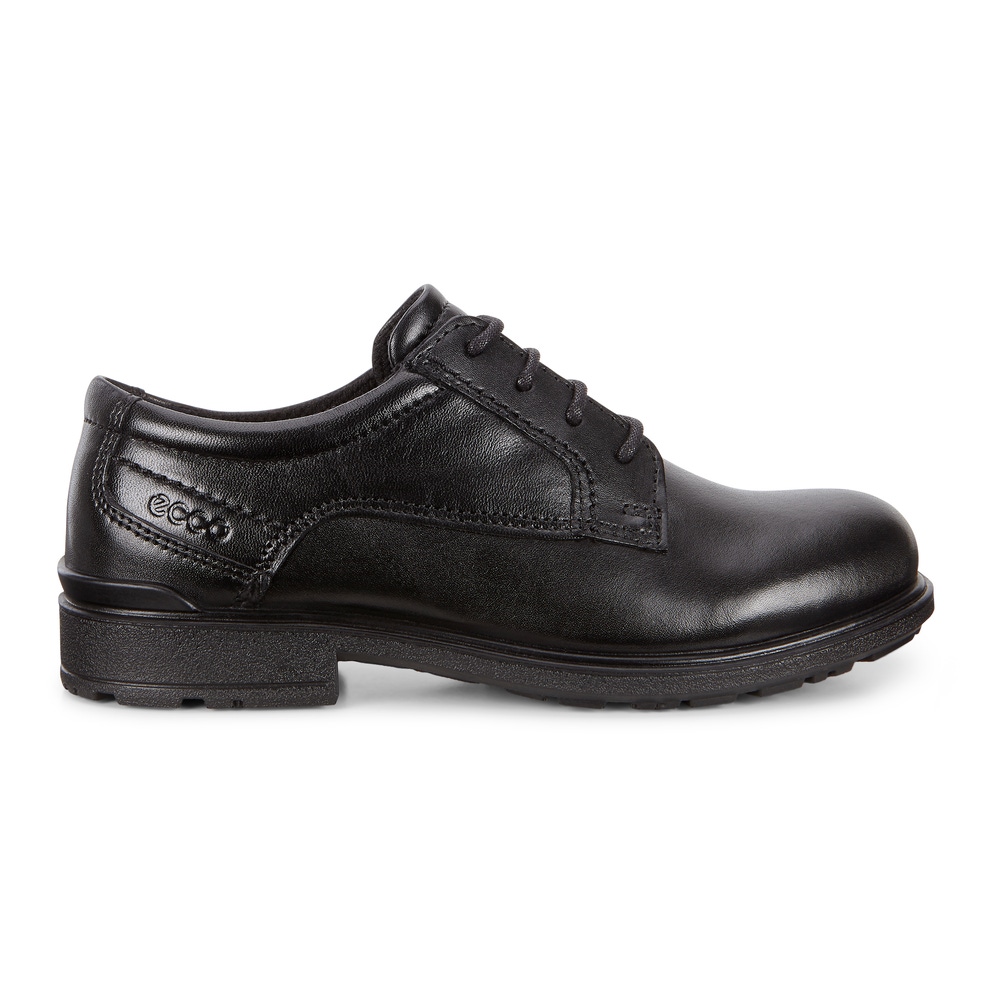 Kids' ECCO® Cohen Leather Shoe - Black - Outside