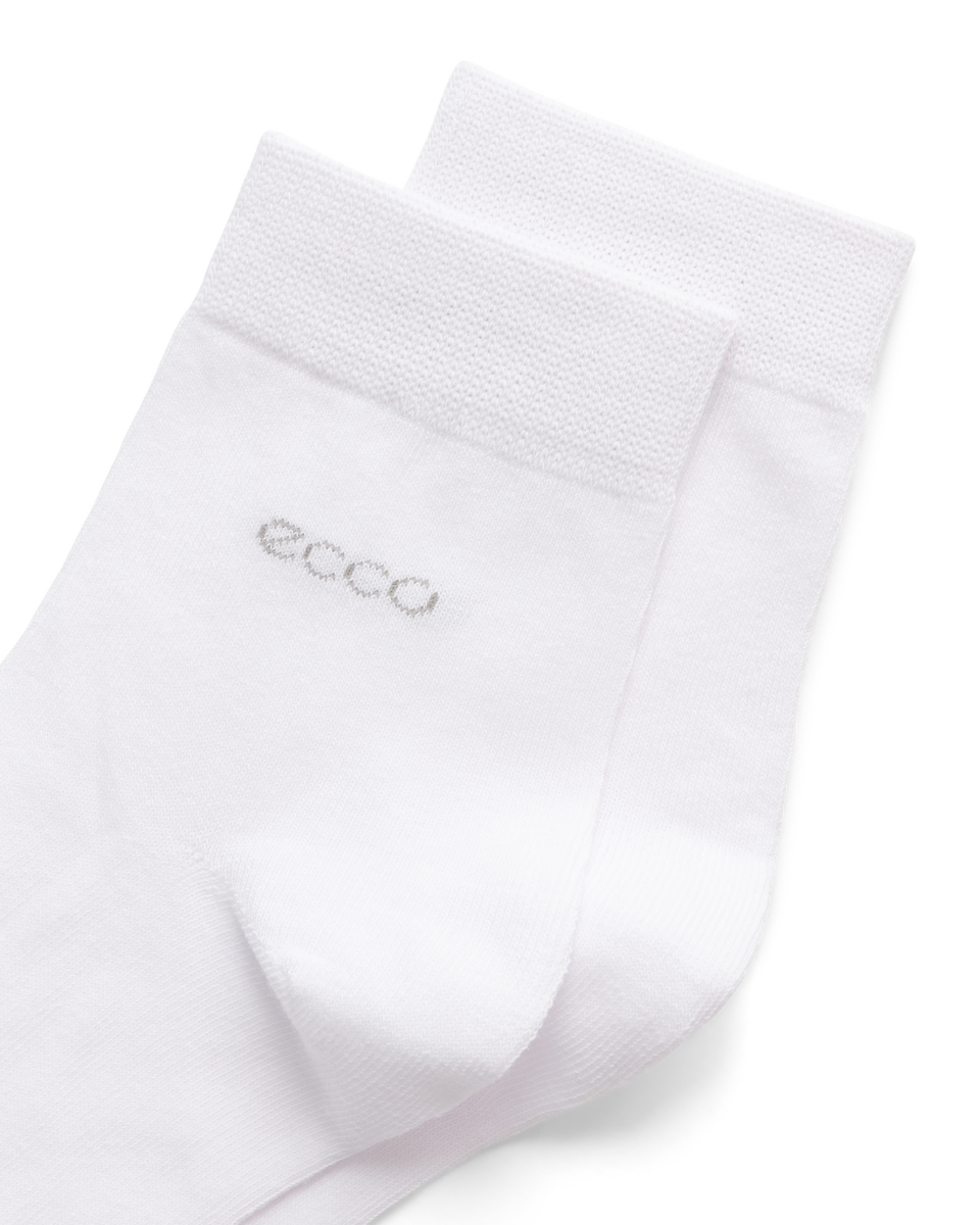 ECCO Classic Ankle-cut 3-pack Ankle Socks White - White - Detail-2