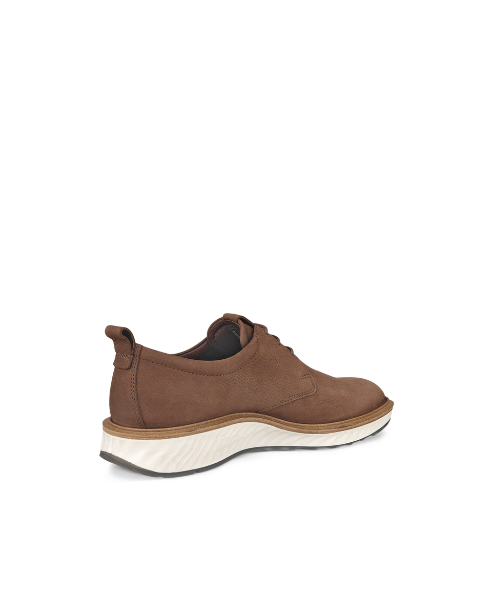 ECCO Men's ST.1 Hybrid Derby Shoes - Brown - Back