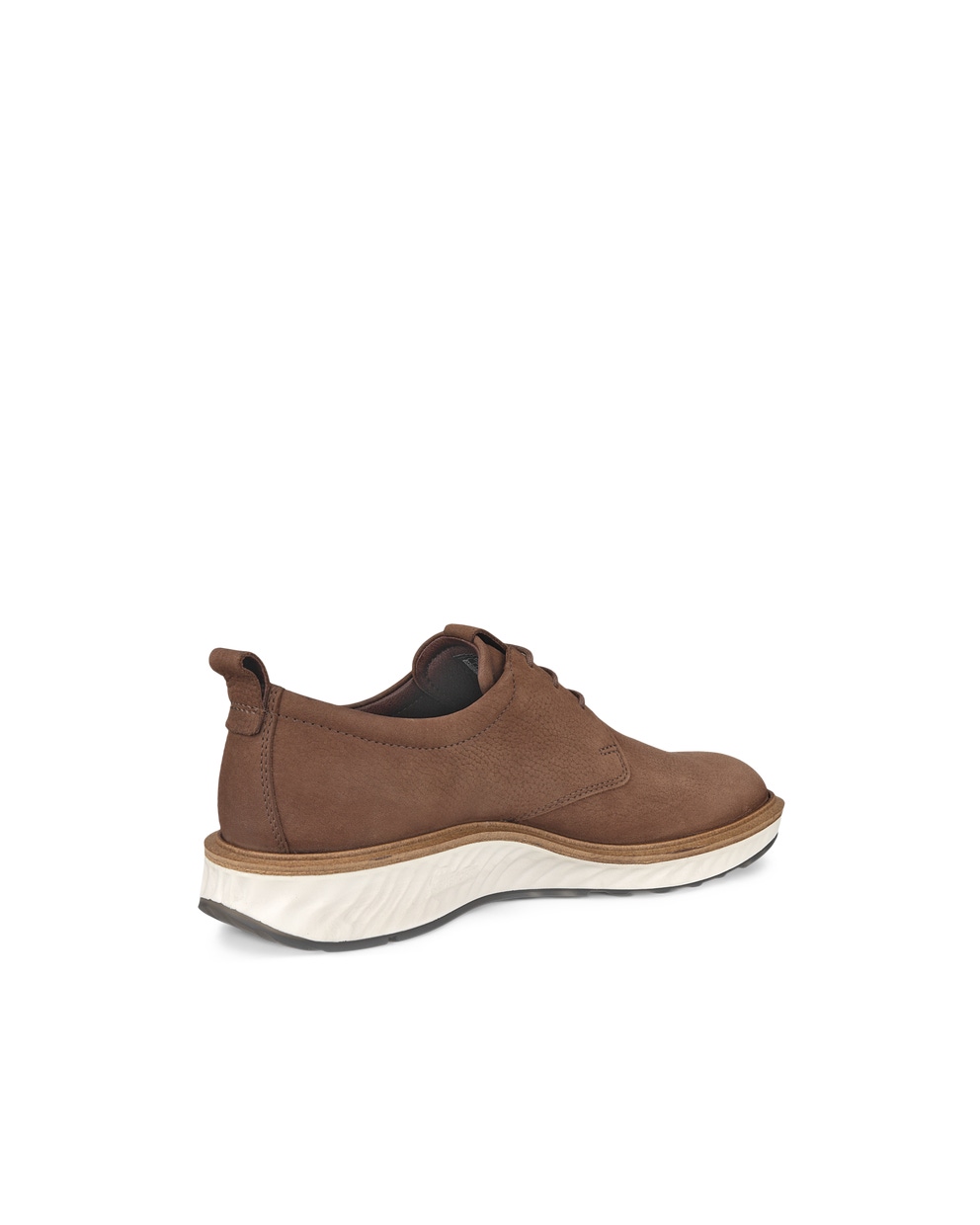 Men's ECCO® St.1 Hybrid Nubuck Derby Shoe - Brown - Back