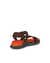 Men's ECCO® Exowrap Textile Sandal - Brown - Back