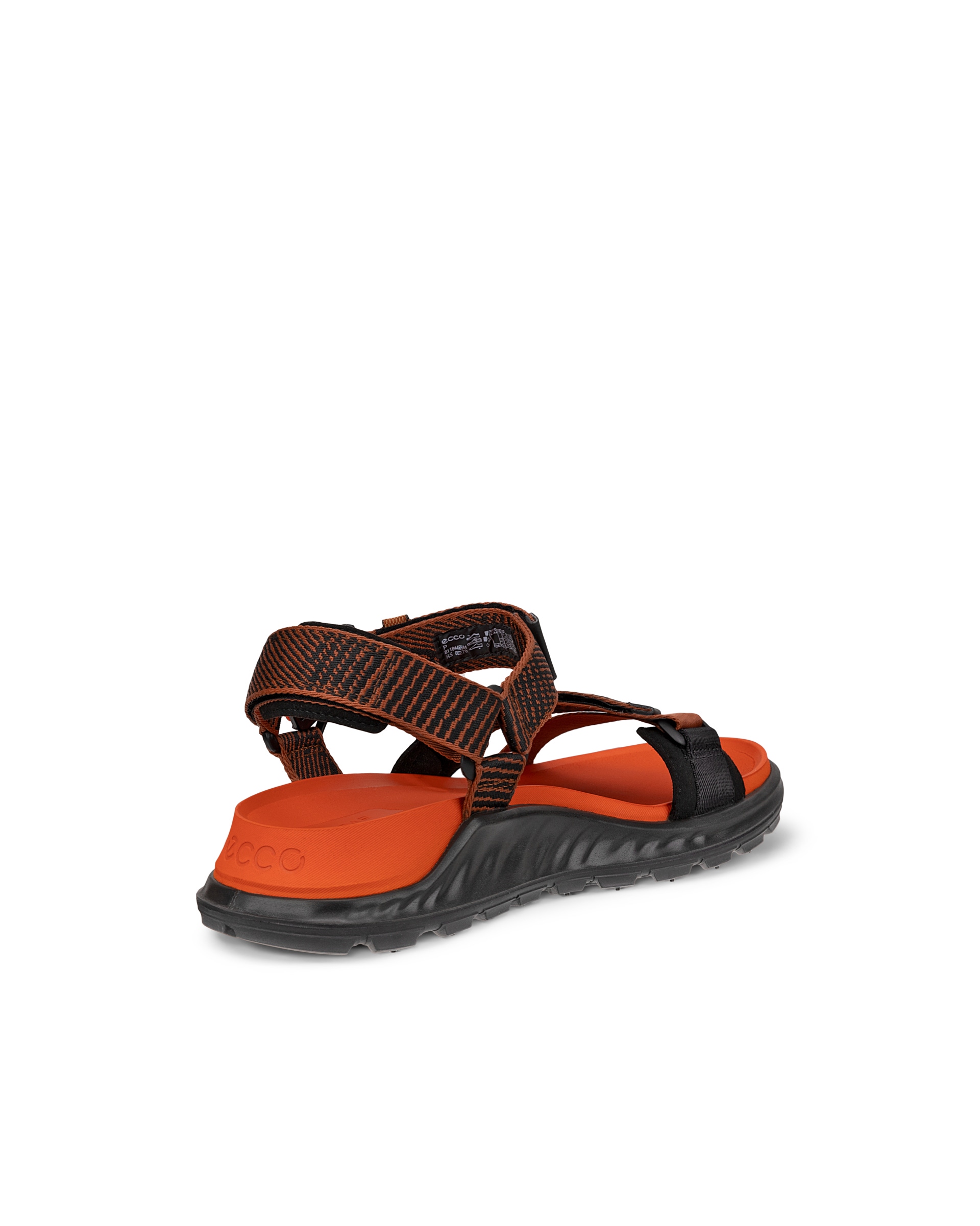 Men's ECCO® Exowrap Textile Sandal - Brown - Back