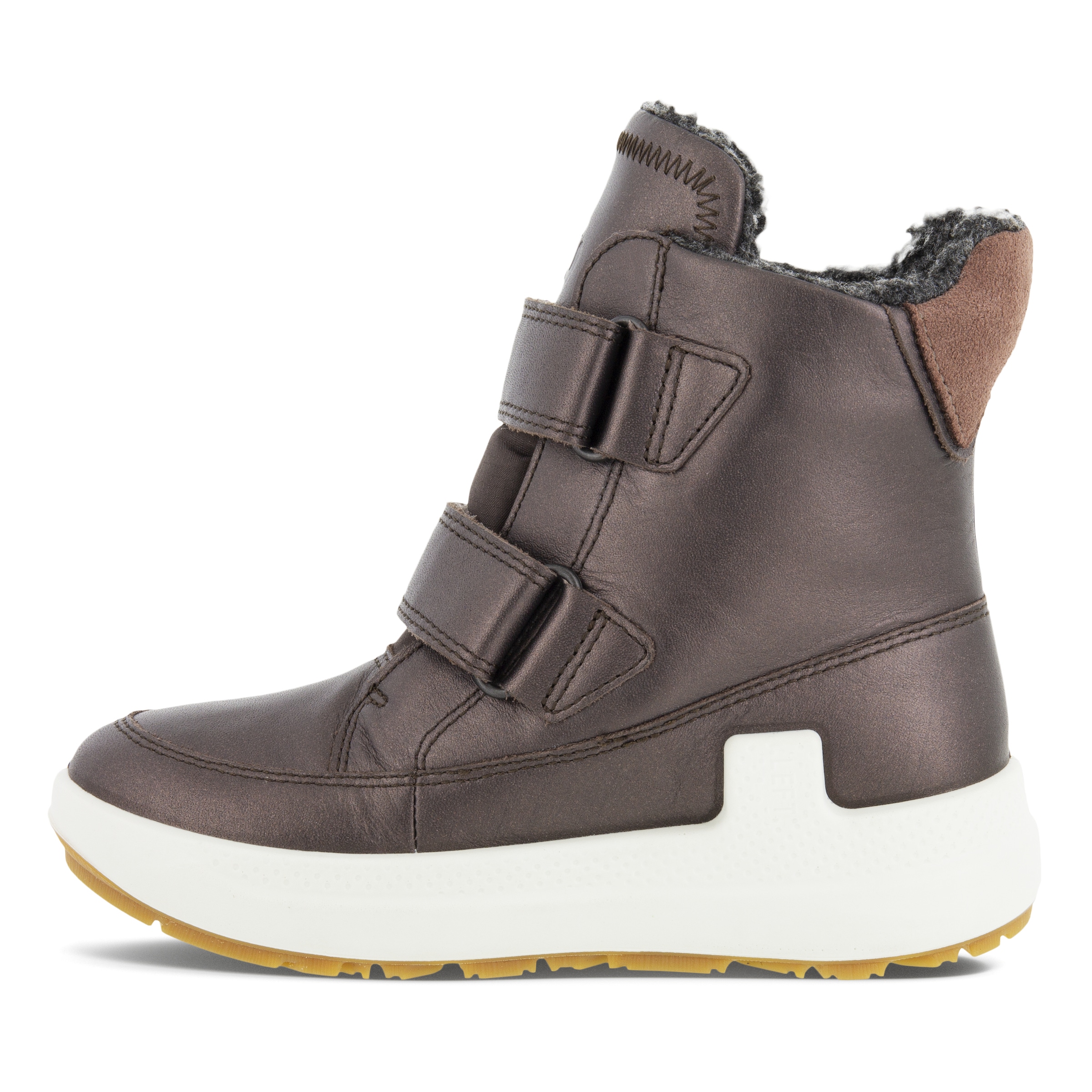 Botas de caña media de piel Gore-Tex ECCO® Solice para niño/a - Morado - Inside