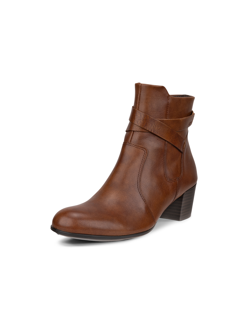 Women's ECCO® Shape 35 Leather Ankle Boot - Brown - Main