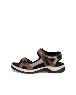 Women's ECCO® Offroad Leather Hiking Sandal - Brown - Outside