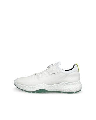 ECCO Golf BIOM H5 Hybrid メンズ レザーウォータープルーフゴルフシューズ - White - Outside