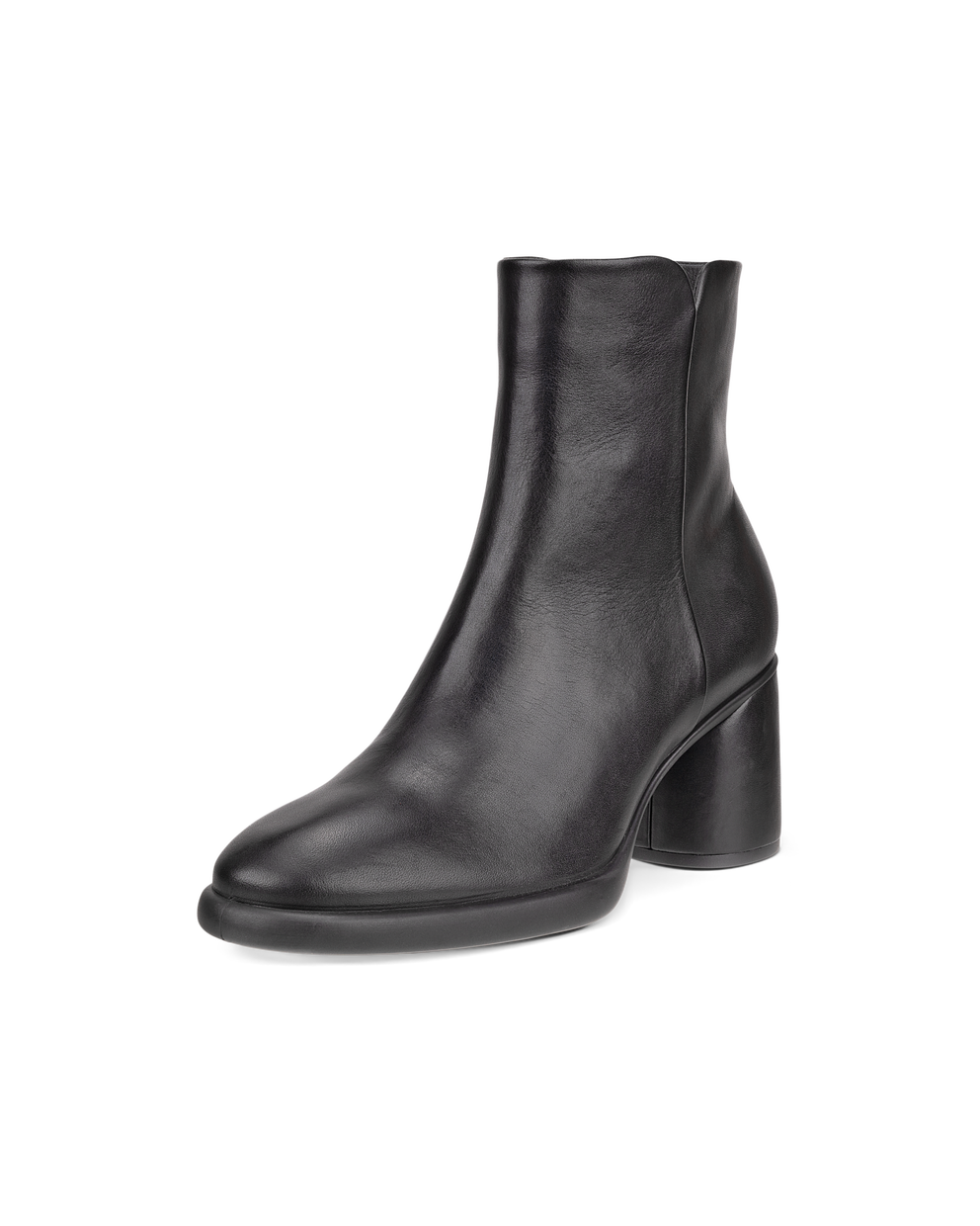 Women's ECCO® Sculpted LX 55 Leather Mid-Cut Boot - Black - Main