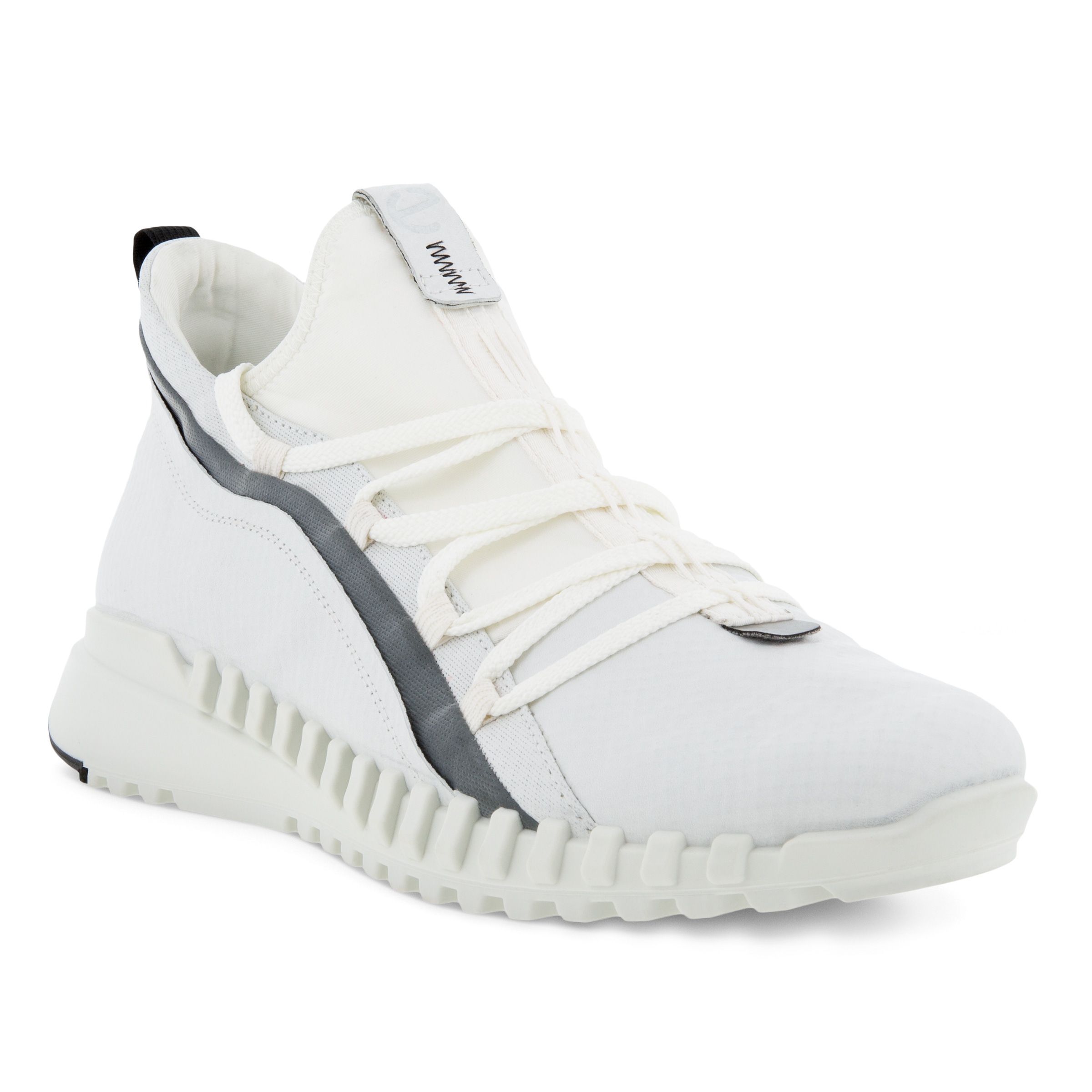 ECCO Zipflex Men's Mid-top Sneaker - White - Main