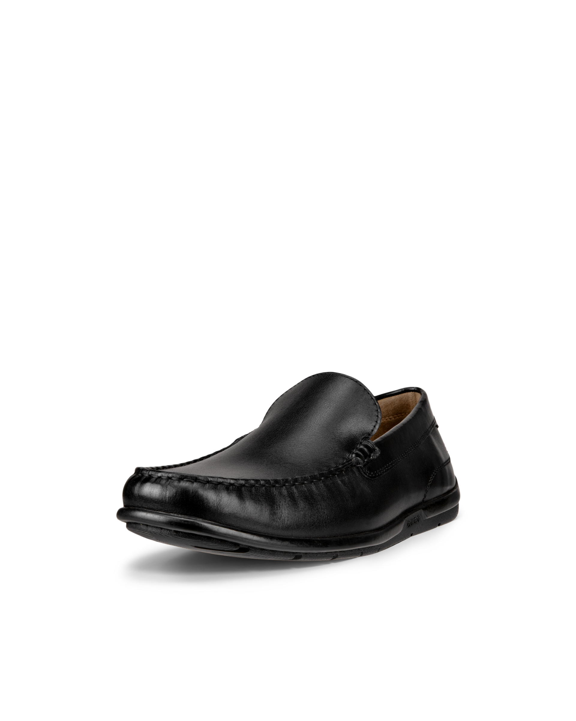 Men's ECCO® Classic Moc 2.0 Leather Moccasin - Black - Main