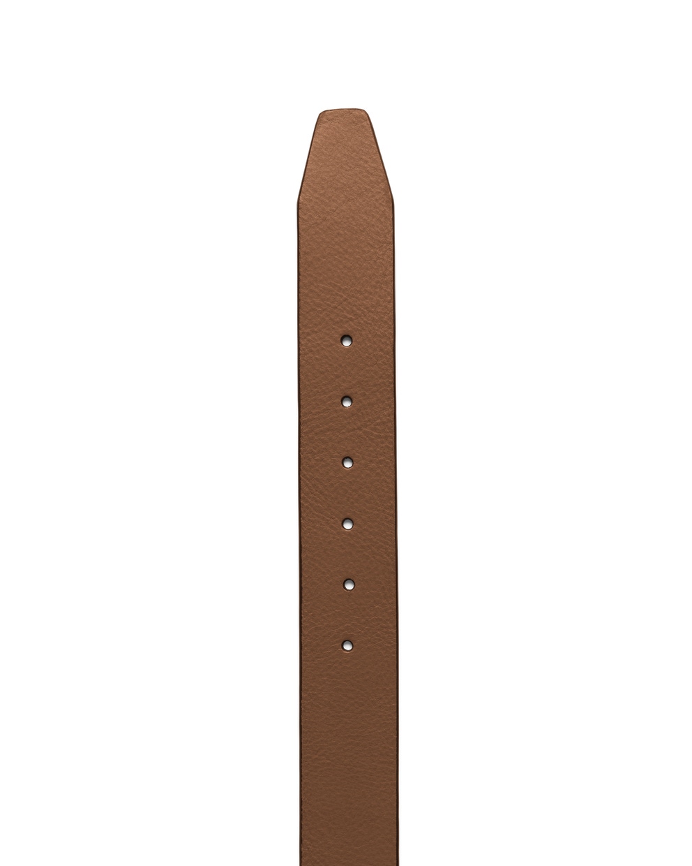 Men's ECCO® Casual Leather Belt - Brown - Detail-2