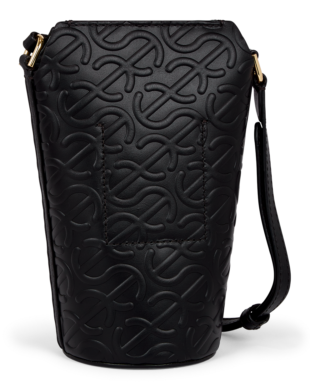 ECCO® Pot Wave Leather Crossbody Bag - Black - Back