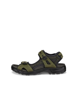 Sandalias de senderismo de nobuk ECCO® Offroad para hombre - Verde - Outside