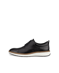 Men's ECCO® St.1 Hybrid Leather Derby Shoe - Black - Outside